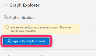 Microsoft Graph Explorer