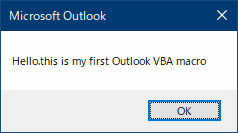 Outlook VBA マクロ