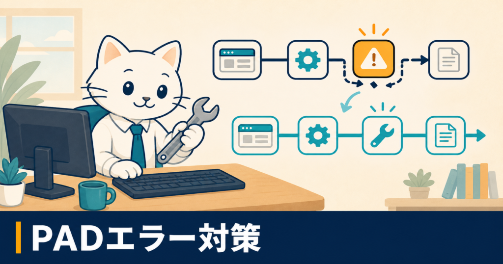 Power Automate Desktopのエラー対策